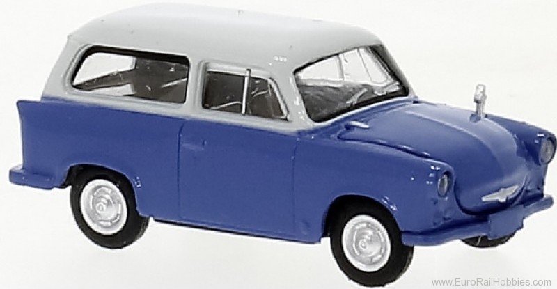 Brekina 27558 Trabant P 50 station wagon blue, light gray, 