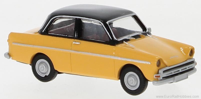 Brekina 27719 1958 DAF 750 Coupe - Yellow, Black