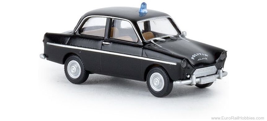 Brekina 27722 DAF 600 Politie, black (NL), TD