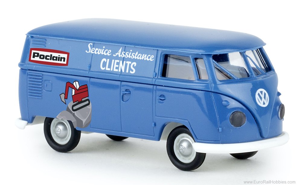 Brekina 32716 1960-1963 Volkswagen T1b Cargo Van with Rear 