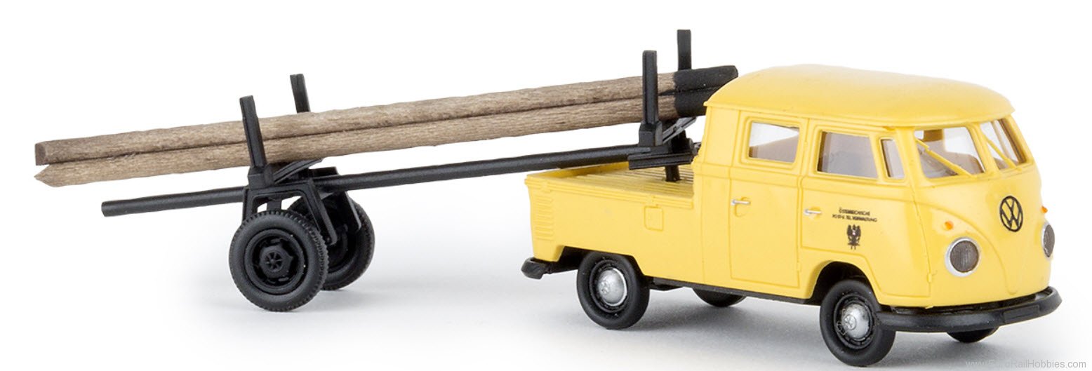 Brekina 32836 Volkswagen Pritsche T1b Crew-Cab Pickup Truck