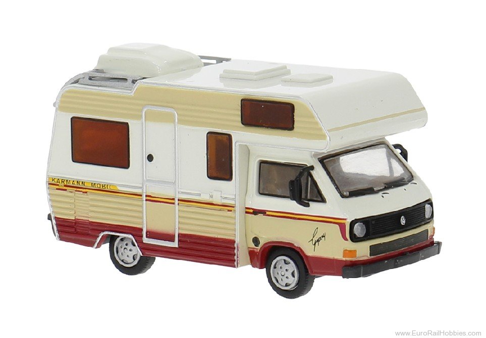 Brekina 33976 Brekina, VW T3 Camper, White/Light-Beige, 198