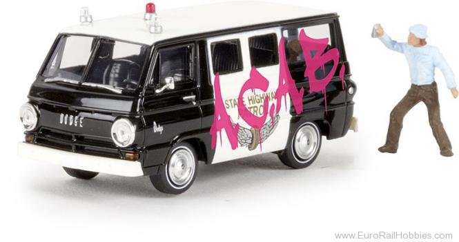 Brekina 34314 Dodge A-100 Bus A.C.A.B. m. Spray
