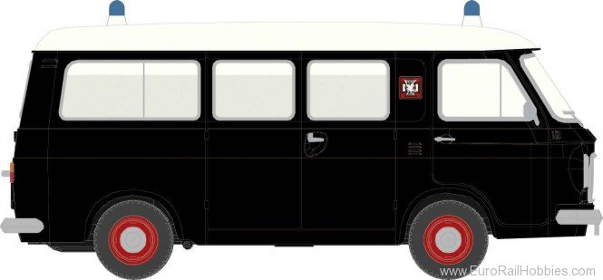 Brekina 34409 Fiat 238 KW Falck, schwarz/weiÃ