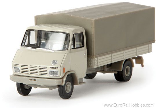 Brekina 37701 Steyr 590 Bus - Flat Pebble Gray 