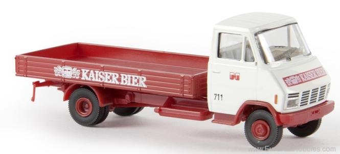 Brekina 37710 Steyr 590 Low-Side Truck - Kaiser Bier (white