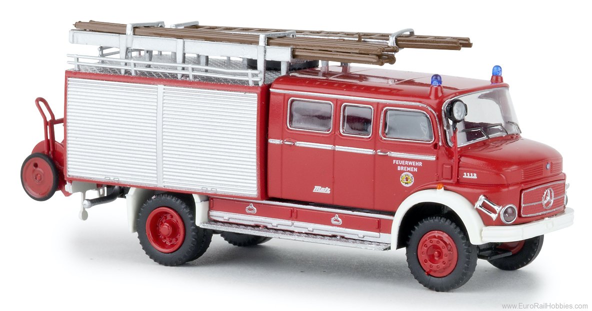 Brekina 47132 1950s Mercedes-Benz LAF 1113 LF 16 Fire Truck