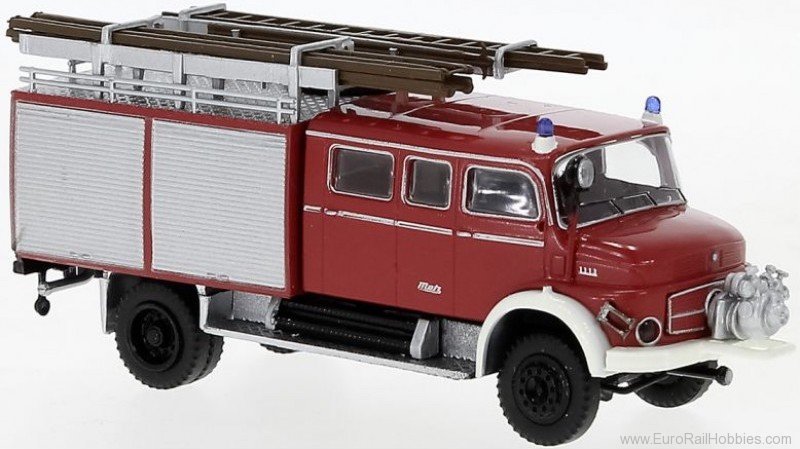 Brekina 47140 Mercedes LAF 1113 LF 16 with front pump red, 