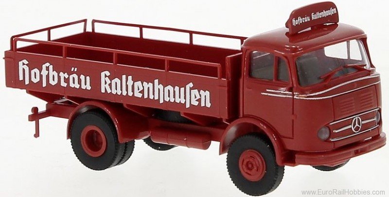 Brekina 48043 Mercedes LP 328 beer platform 1960, HofbrÃ¤