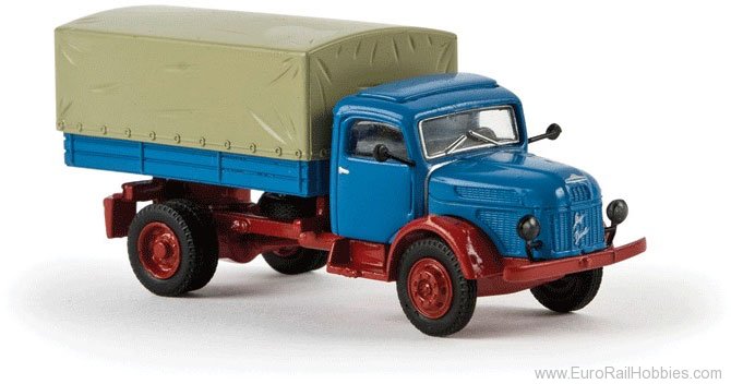 Brekina 58036 1955-1968 Steyr 380/I Low-Side Truck w/Tarp C
