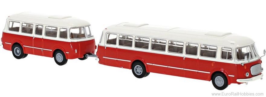 Brekina 58263 JZS Jelcz 043 Bus mit P-01 AnhÃ¤nger, 1964