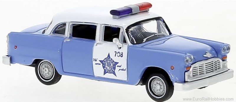 Brekina 58939 Checker Cab Police Car 1974, Chicago Police D