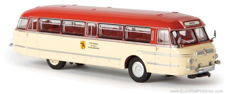 Brekina 59352 HO NWF BS 300 Bus - Wilhelmshaven (cream,