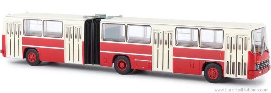 Brekina 59707 Ikarus 280.02 City articulated bus, white / r