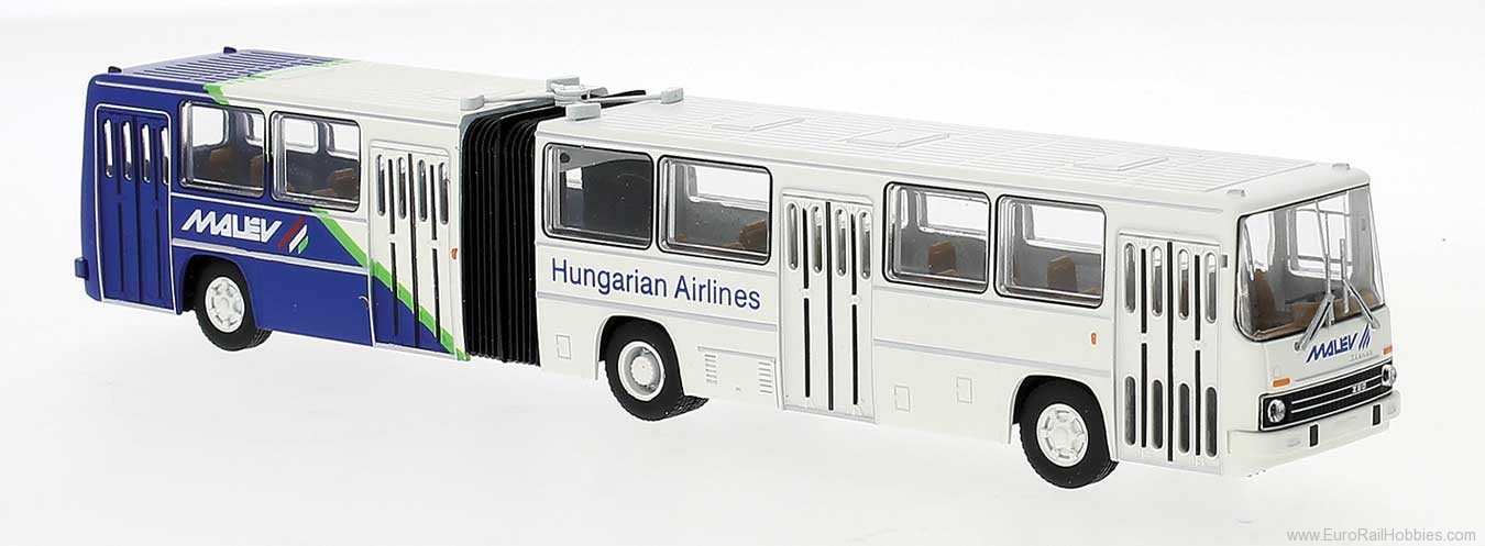Brekina 59712 1985 Ikarus 280.02 Articulated Bus - Malev Hu