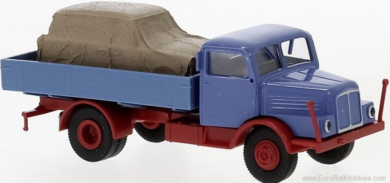 Brekina 71537 IFA S 4000-1 with cargo blue, blue, 1960