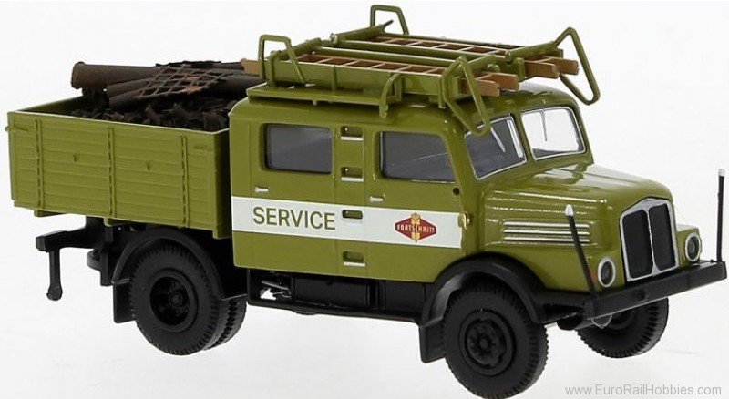 Brekina 71759 IFA S 4000-1 squad car green, 1960, progress 