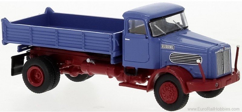 Brekina 79253 BÃ¼ssing Commodore SAK tipper blue, dark re