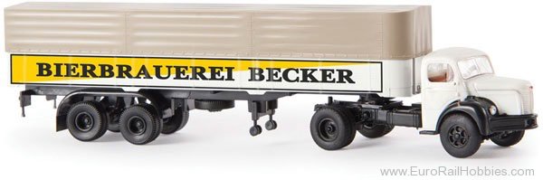 Brekina 85404 1949-1963 Berliet GLR 8 Truck - Bierbrauerei 