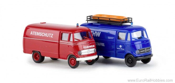 Brekina 90465 MB L 319, Set of 2 Feuerwehr und THW
