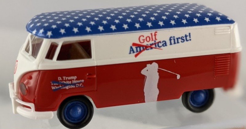 Brekina 90958 VW T1b box 1960, Make Golf great again!