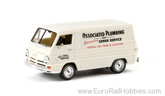 Brekina 93442 1964 Dodge A 100 Cargo Van - Associated Day a