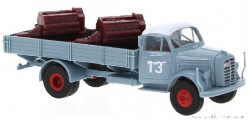 Brekina 94306 Borgward B 4500 flatbed with cargo 13 1951, b