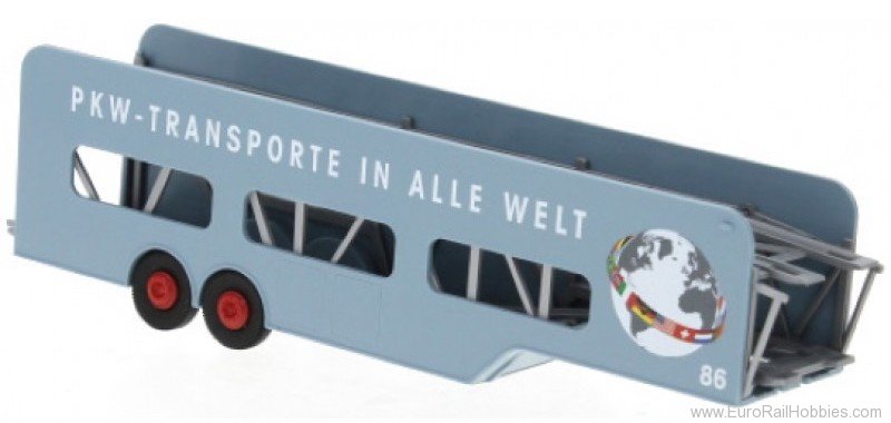 Brekina 95572 Semi-trailer car transporter open No. 86 1955