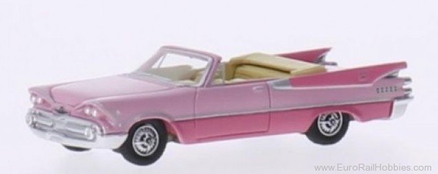 Brekina BOS87060 Dodge Custom Royal Lancer Convertible pink, d