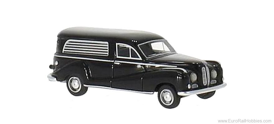 Brekina BOS87160 BMW 502 hearse black, 1952