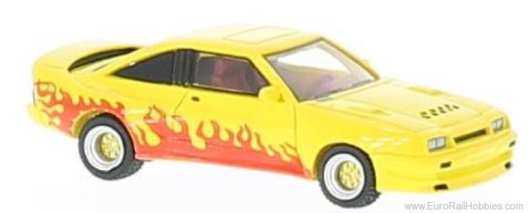 Brekina BOS87246 Opel Manta B matt yellow, decor, 1991