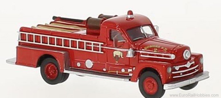Brekina BOS87505 Seagrave 750 Fire Engine red, 1958
