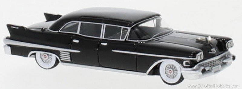 Brekina BOS87615 Cadillac Fleetwood 75 sedan black, 1958
