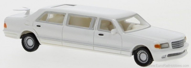 Brekina BOS87691 Mercedes V126 Trasco white, 1990