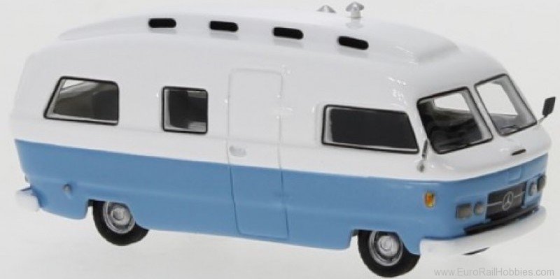 Brekina BOS87780 Mercedes L 206 Orion II light blue, white, 19