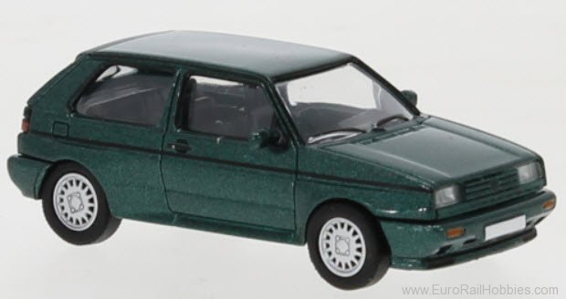 Brekina PCX870084 VW Golf II Rallye dunkelgrÃ¼n-met. 1989