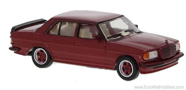 Brekina PCX870178 Mercedes W123 AMG metallic dark red, 1980