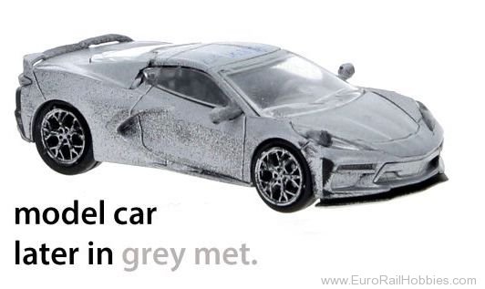 Brekina PCX870210 Chevrolet Corvette C8 metallic grey, 2020