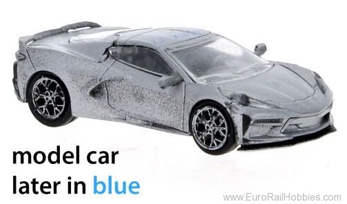Brekina PCX870211 Chevrolet Corvette C8 blue, 2020