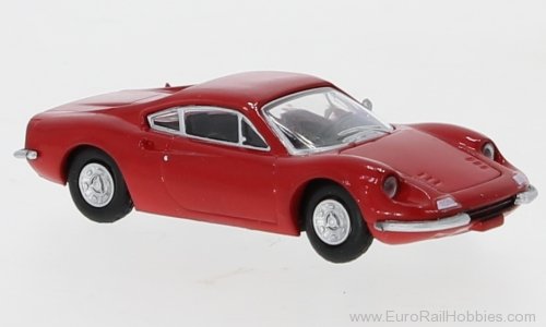 Brekina PCX870216 Ferrari Dino 246 GT Red 1969 (Factory Sold Ou