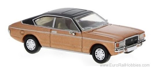 Brekina PCX870338 Ford Granada MK I Coupe copper, matt black, 1