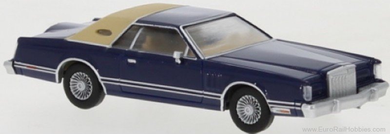 Brekina PCX870352 Lincoln Continental Mark V metallic dark blue