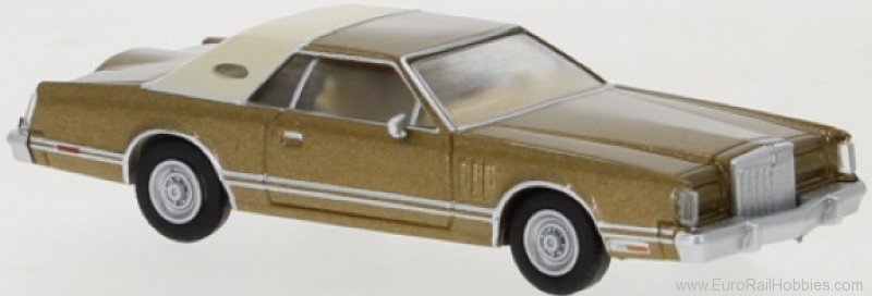 Brekina PCX870353 Lincoln Continental Mark V gold, matt beige, 