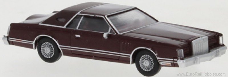 Brekina PCX870354 Lincoln Continental Mark V metallic dark red,