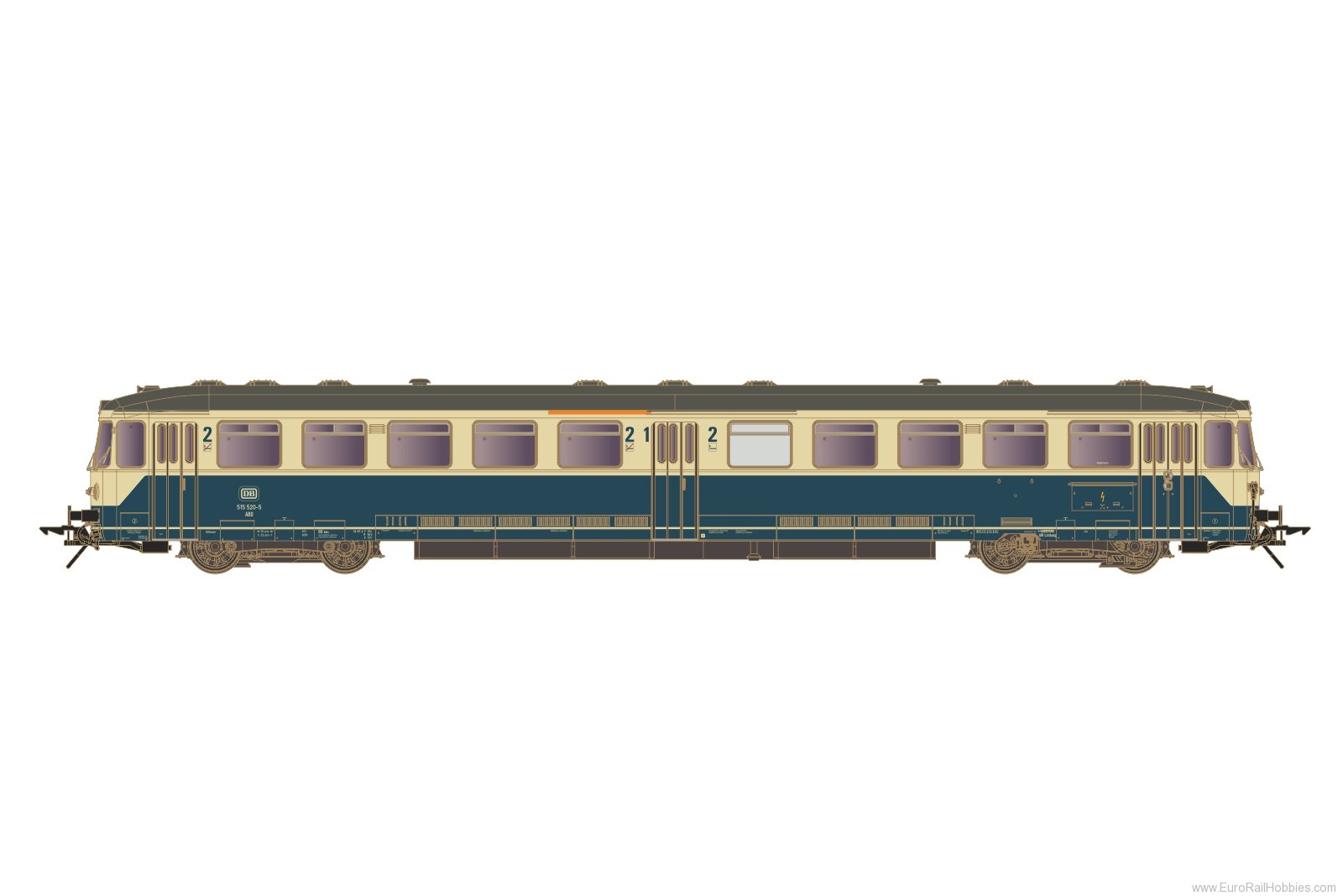 Lenz 40415.03 Battery-powered railcar BR 515 520-5, DB, Ep.