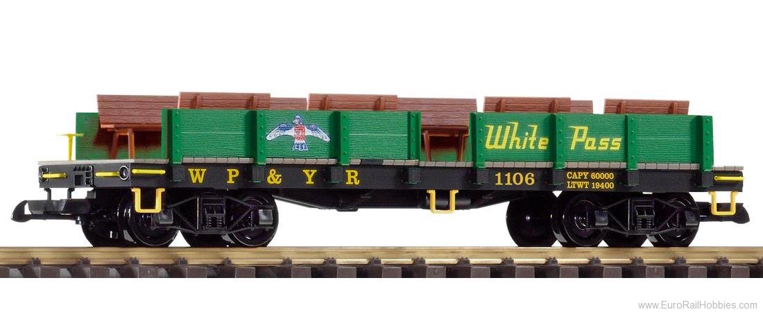 Piko 38753 G Open Coach WP&YR w. Bnken