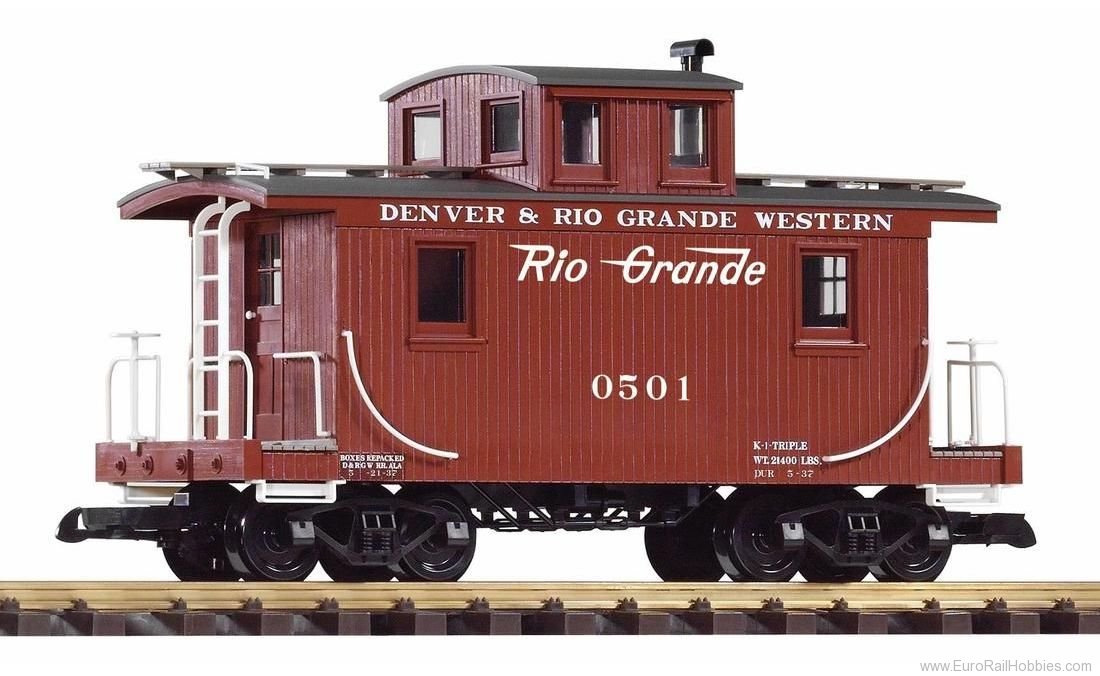Piko 38907 D&RGW Short Caboose 0501