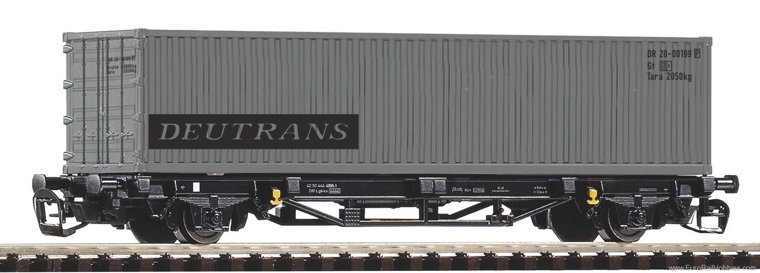 Piko 47723 TT Container Wagon Lgs579 DR IV 1x40'' Deutra
