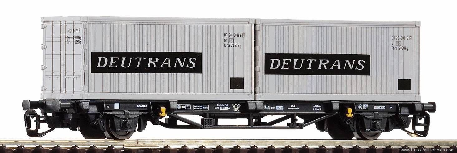 Piko 47725 TT container wagon Lgs579 DR IV 2x20 ''Deutra