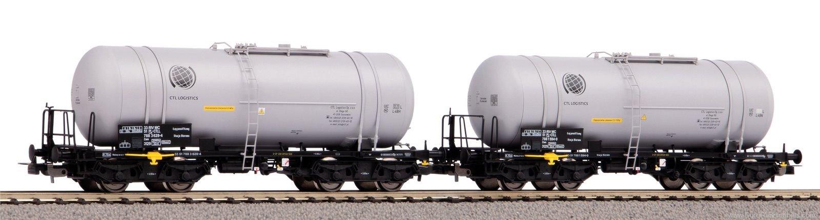 Piko 58230 2-Piece Tank Car (406Ra) Zaes CTL Logistics V